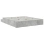 vidaXL Struttura Letto Grigio Calcestruzzo 180x200 cm vidaXL Struttura Letto Grigio Calcestruzzo 180x200 cm