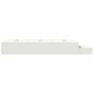 vidaXL Struttura letto con contenitore Bianca 90x190 cm