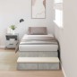 vidaXL Struttura Letto con Contenitore Grigio Cemento 90x190 cm vidaXL Struttura Letto con Contenitore Grigio Cemento 90x190 cm