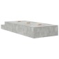 vidaXL Struttura Letto con Contenitore Grigio Cemento 90x190 cm vidaXL Struttura Letto con Contenitore Grigio Cemento 90x190 cm