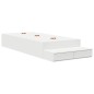 vidaXL Struttura letto con contenitore Bianca 75x190 cm vidaXL Struttura letto con contenitore Bianca 75x190 cm