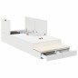 vidaXL Struttura letto con contenitore Bianca 75x190 cm vidaXL Struttura letto con contenitore Bianca 75x190 cm