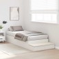 vidaXL Struttura letto con contenitore Bianca 75x190 cm vidaXL Struttura letto con contenitore Bianca 75x190 cm
