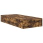 vidaXL Struttura Letto con Contenitore in Rovere Affumicato 75x190 cm
