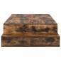 vidaXL Struttura Letto con Contenitore in Rovere Affumicato 75x190 cm