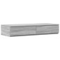 vidaXL Struttura Letto con Contenitore Grigio Sonoma 75x190 cm