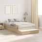 vidaXL Struttura Letto con Contenitore in Rovere Sonoma 120x190 cm vidaXL Struttura Letto con Contenitore in Rovere Sonoma 120x190 cm