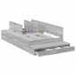 vidaXL Struttura letto contenitore grigia Sonoma 120x190 cm
