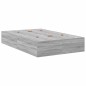 vidaXL Struttura letto contenitore grigia Sonoma 120x190 cm