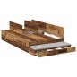 vidaXL Struttura Letto con Contenitore in Legno Invecchiato 120x190 cm