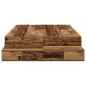 vidaXL Struttura Letto con Contenitore in Legno Invecchiato 120x190 cm
