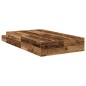 vidaXL Struttura Letto con Contenitore in Legno Invecchiato 120x190 cm