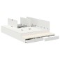 vidaXL Struttura Letto con Contenitore Bianco 140x190 cm vidaXL Struttura Letto con Contenitore Bianco 140x190 cm