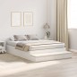 vidaXL Struttura Letto con Contenitore Bianco 140x190 cm vidaXL Struttura Letto con Contenitore Bianco 140x190 cm