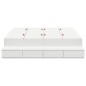 vidaXL Struttura Letto con Contenitore Bianco 140x190 cm vidaXL Struttura Letto con Contenitore Bianco 140x190 cm
