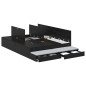 vidaXL Struttura letto con contenitore in Rovere Nero 140x190 cm vidaXL Struttura letto con contenitore in Rovere Nero 140x190 cm