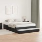 vidaXL Struttura letto con contenitore in Rovere Nero 140x190 cm vidaXL Struttura letto con contenitore in Rovere Nero 140x190 cm
