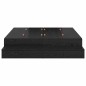 vidaXL Struttura letto con contenitore in Rovere Nero 140x190 cm vidaXL Struttura letto con contenitore in Rovere Nero 140x190 cm