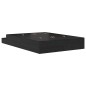 vidaXL Struttura letto con contenitore in Rovere Nero 140x190 cm vidaXL Struttura letto con contenitore in Rovere Nero 140x190 cm