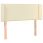Testiera ad Orecchio Crema 83x16x78/88 cm in Similpelle Testiera ad Orecchio Crema 83x16x78/88 cm in Similpelle