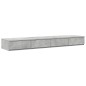 vidaXL Struttura letto contenitore Grigio cemento 140x190 cm vidaXL Struttura letto contenitore Grigio cemento 140x190 cm