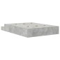 vidaXL Struttura letto contenitore Grigio cemento 140x190 cm vidaXL Struttura letto contenitore Grigio cemento 140x190 cm