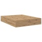 vidaXL Struttura Letto Contenitore in Rovere Artisan 140x190 cm