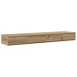 vidaXL Struttura Letto Contenitore in Rovere Artisan 140x190 cm