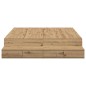 vidaXL Struttura Letto Contenitore in Rovere Artisan 140x190 cm