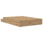 vidaXL Struttura Letto Contenitore in Rovere Artisan 140x190 cm