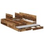 vidaXL Struttura letto con contenitore in legno vecchio 135x190 cm vidaXL Struttura letto con contenitore in legno vecchio 135x190 cm