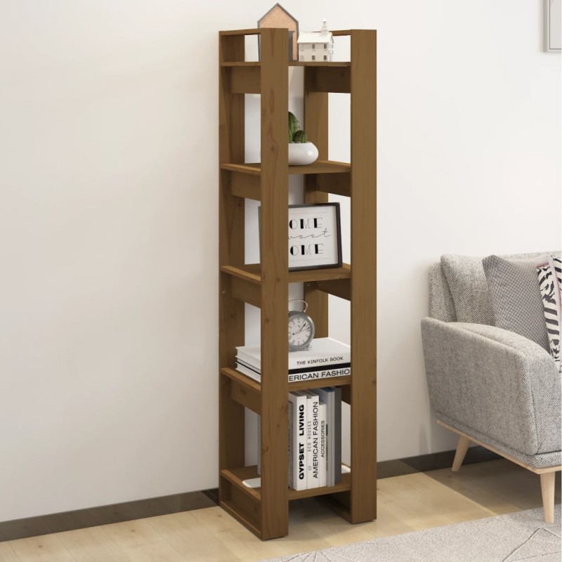 Libreria/Divisorio Miele 41x35x160 cm in Legno Massello di Pino Libreria/Divisorio Miele 41x35x160 cm in Legno Massello di Pino