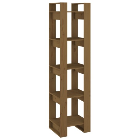 Libreria/Divisorio Miele 41x35x160 cm in Legno Massello di Pino