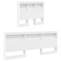 vidaXL Letto a Libreria Bianco 90x200 cm in Legno Ingegnerizzato