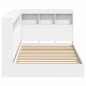 vidaXL Letto a Libreria Bianco 90x200 cm in Legno Ingegnerizzato