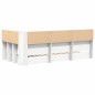 vidaXL Letto a Libreria Bianco 90x200 cm in Legno Ingegnerizzato