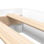 vidaXL Letto a Libreria Bianco 90x200 cm in Legno Ingegnerizzato