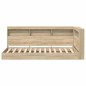 vidaXL Letto Libreria Rovere Sonoma 100x200 cm in Legno Ingenerizzato