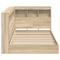 vidaXL Letto Libreria Rovere Sonoma 100x200 cm in Legno Ingenerizzato