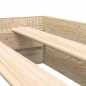 vidaXL Letto Libreria Rovere Sonoma 100x200 cm in Legno Ingenerizzato
