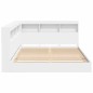 vidaXL Libreria Letto 2 pcs Bianco 140 x 200 cm Legno multistrato