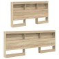 vidaXL Letto a Libro Rovere Sonoma 140x200 cm Legno Ingegnerizzato