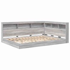 vidaXL Letto a scomparsa grigio Sonoma 140x200 cm in legno ingegnerizzato
