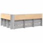 vidaXL Letto a scomparsa grigio Sonoma 140x200 cm in legno ingegnerizzato vidaXL Letto a scomparsa grigio Sonoma 140x200 cm in legno ingegnerizzato