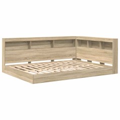vidaXL Letto a Soppalco in Rovere Sonoma 160x200 cm in Legno Ingegnerizzato