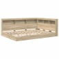 vidaXL Letto a Soppalco in Rovere Sonoma 160x200 cm in Legno Ingegnerizzato