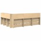 vidaXL Letto a Soppalco in Rovere Sonoma 160x200 cm in Legno Ingegnerizzato