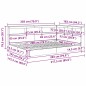vidaXL Letto a Soppalco in Rovere Sonoma 160x200 cm in Legno Ingegnerizzato
