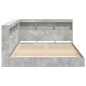 vidaXL Libreria Letto 2 pcs Grigio cemento 160 x 200 cm Melamina vidaXL Libreria Letto 2 pcs Grigio cemento 160 x 200 cm Melamina