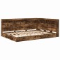 vidaXL Libreria Letto 2 pcs Rovere fumo 160 x 200 cm Truciolare